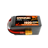 Ovonic 120C 22.2V 6S 1600mAh LiPo Battery for FPV Racing with XT60 Plug